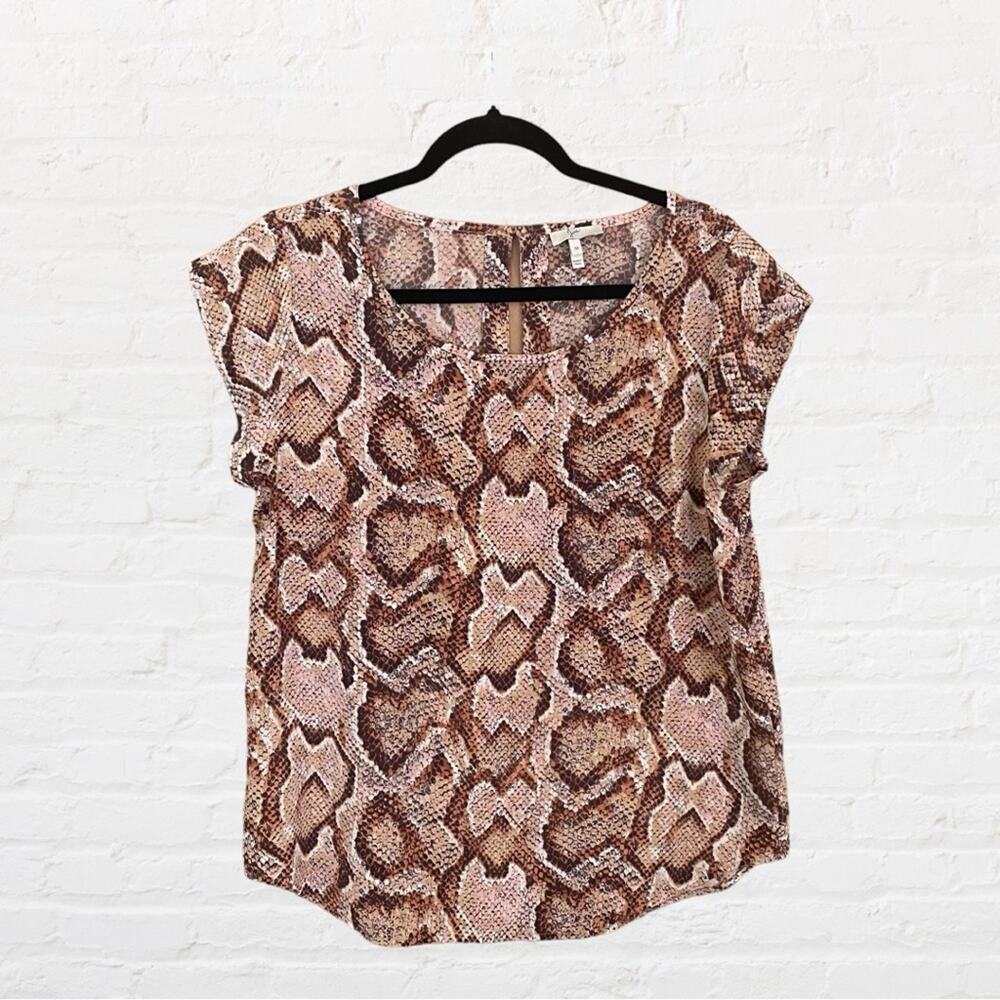 Joie silk snake print blouse